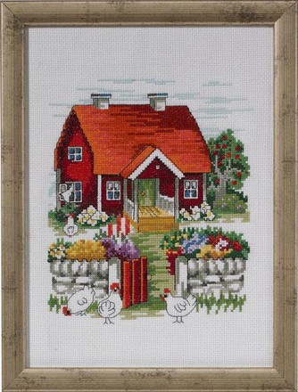 Шведский дом. Набор для вышивания. Permin (92-3125) - Вышивка крестиком и бисером - Овца Рукодельница