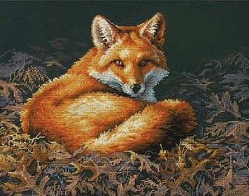 Набор для вышивания Dimensions 70-35318 Sunlit fox - Вышивка крестиком и бисером - Овца Рукодельница