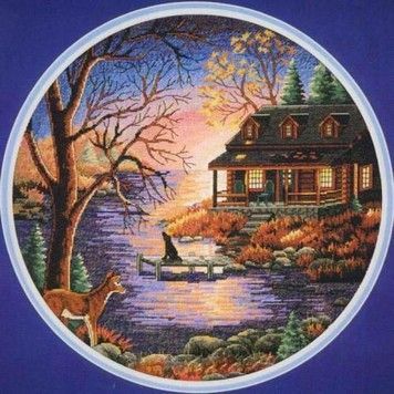 Набір для вишивання хрестиком Classic Design Осінній вечір 4450 - Вишивка хрестиком і бісером - Овечка Рукодільниця