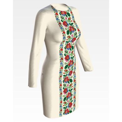 Набір для вишивки нитками Барвиста Вишиванка заготовки жіночої сукні – вишиванки Буковинська сучасна ПЛ961шМннннi