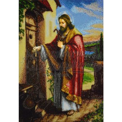 Схема картини Христос стукає до кожного серця для вишивки бісером на тканині ТО009ан3146 - Вишивка хрестиком і бісером - Овечка Рукодільниця