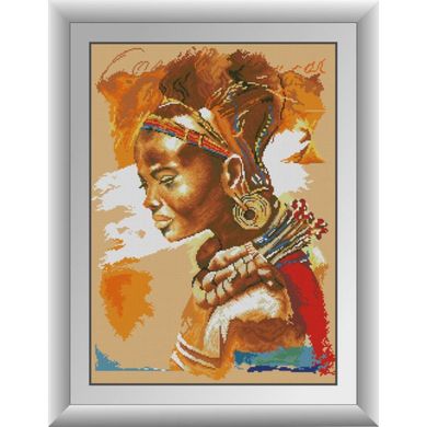 Африканка. Dream Art (30654D) - Вышивка крестиком и бисером - Овца Рукодельница