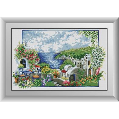 Санторини. Греция. Dream Art (30647D) - Вышивка крестиком и бисером - Овца Рукодельница