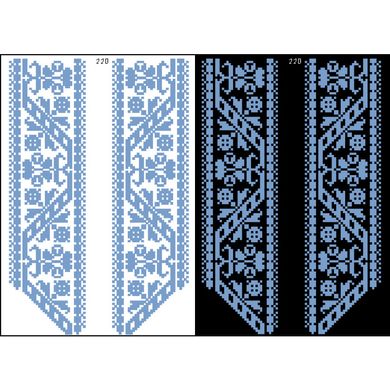 Канва с нанесенным рисунком для вышивки бисером и нитками на водорастворимом клеевом флизелине ФЛ228гн2030