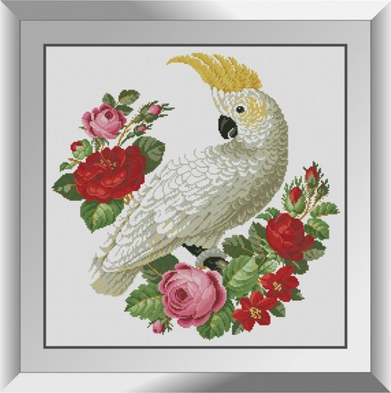 Белый какаду. Набор алмазной живописи. Dream Art (31568D) - Вышивка крестиком и бисером - Овца Рукодельница