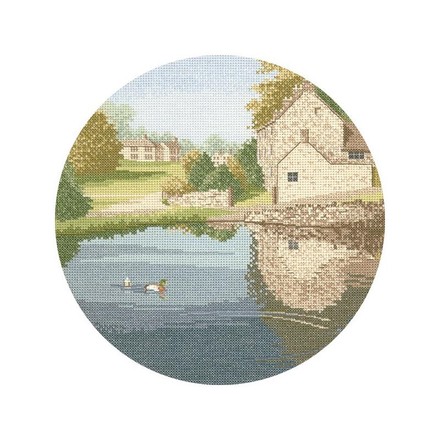 Duck Pond. Набір для вишивання хрестом. Heritage Craft (H242) - Вишивка хрестиком і бісером - Овечка Рукодільниця