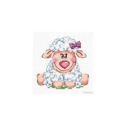 Набір для вишивки хрестиком Чудова голка 18-83 Малятко овечка - Вышивка крестиком и бисером - Овца Рукодельница