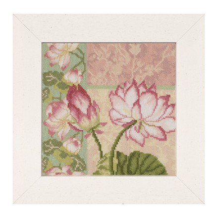 Набор для вышивания Lanarte L35044 Composition of Lotus Flowers - Вышивка крестиком и бисером - Овца Рукодельница