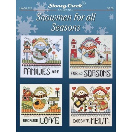 Snowmen for all Season Схема для вышивания крестом Stoney Creek LFT173 - Вишивка хрестиком і бісером - Овечка Рукодільниця