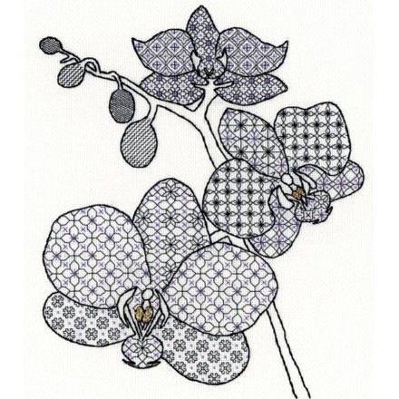 Орхидея Набор для вышивания крестом Bothy Threads XBW2 - Вишивка хрестиком і бісером - Овечка Рукодільниця