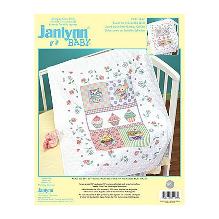 Набор для вышивания Janlynn 021-1457 Sweet As A Cupcake Quilt - Вышивка крестиком и бисером - Овца Рукодельница