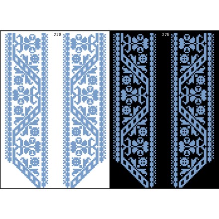 Канва з нанесеним малюнком для вишивки бісером і нитками на водорозчинному клейовому флізеліні ФЛ228гн2030