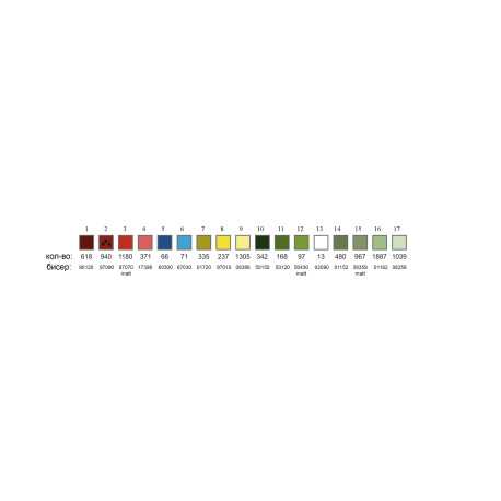 Схема для вышивки бисером Святая Мученица Наталья, AC5-014, 16.5х13см, А-строчка