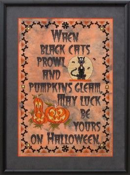 GP-180 Схема "Halloween Luck" Glendon Place - Вишивка хрестиком і бісером - Овечка Рукодільниця