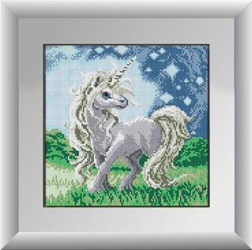 Набір для малювання камінням алмазна живопис Dream Art Єдиноріг (квадратні, повна) 30145D - Вишивка хрестиком і бісером - Овечка Рукодільниця