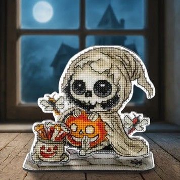 Скелет із комахами Набір для вишивання нитками на пластиковій основі Wonderland Сrafts FLX-122 - Вишивка хрестиком і бісером - Овечка Рукодільниця