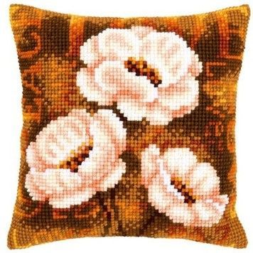 Набір для вишивки подушки Vervaсo PN-0021705 Анемони / Modern Anemones - Вишивка хрестиком і бісером - Овечка Рукодільниця