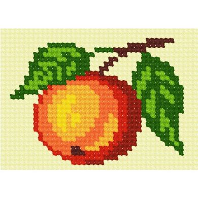 Яблуко Набір для вишивання з пряжею Bambini X-6144 - Вишивка хрестиком і бісером - Овечка Рукодільниця