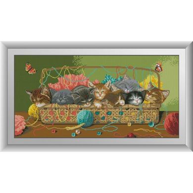 Спящие котята. Dream Art (30042D) - Вышивка крестиком и бисером - Овца Рукодельница