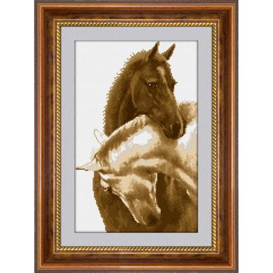 Пара коней. Dream Art (30306D) - Вишивка хрестиком і бісером - Овечка Рукодільниця