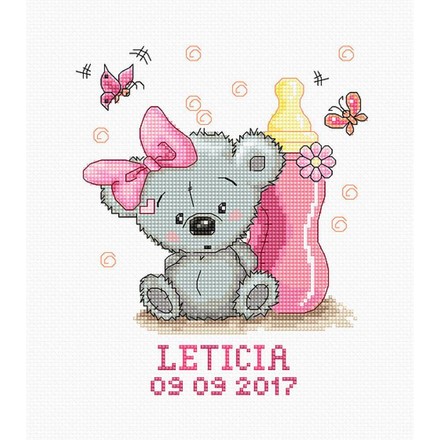 Метрика Leticia. Набор для вышивания. Luca-S (B1147) - Вышивка крестиком и бисером - Овца Рукодельница