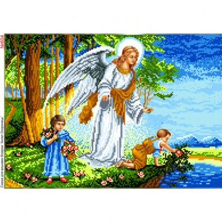 Ангел-хранитель Схема для вишивки бісером Biser-Art 604ба - Вышивка крестиком и бисером - Овца Рукодельница