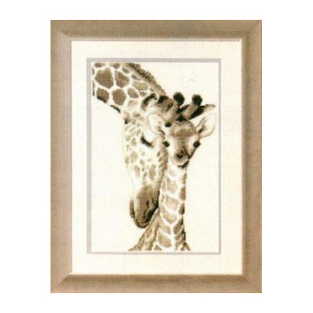 Жирафы: мама и малыш Набор для вышивания крестом Vervaco PN-0012183 - Вишивка хрестиком і бісером - Овечка Рукодільниця