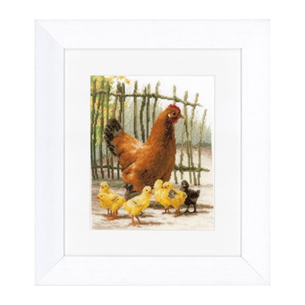 Набор для вышивания Lanarte PN-0144535 Chickens - Вишивка хрестиком і бісером - Овечка Рукодільниця