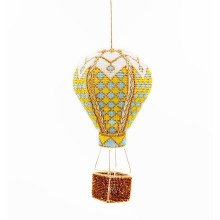 Воздушный шар Набор для вышивания бисером объемной новогодней игрушки Golden Key N-059 - Вишивка хрестиком і бісером - Овечка Рукодільниця