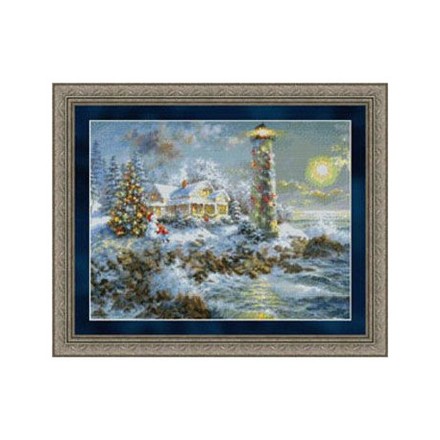 Набор для вышивания Kustom Krafts 98047 Lighthouse Christmas - Вышивка крестиком и бисером - Овца Рукодельница