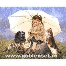 Набор для вышивания гобелен Goblenset G1022 Осень наступила! - Вышивка крестиком и бисером - Овца Рукодельница