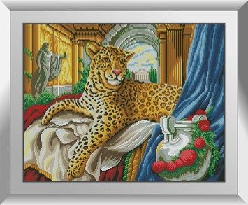 Королевский леопард. Dream Art. Набор алмазной мозаики (квадратные, полная) 31685 - Вышивка крестиком и бисером - Овца Рукодельница