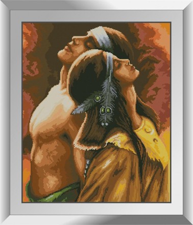 Пара индейцев. Набор алмазной живописи. Dream Art (31314D) - Вышивка крестиком и бисером - Овца Рукодельница