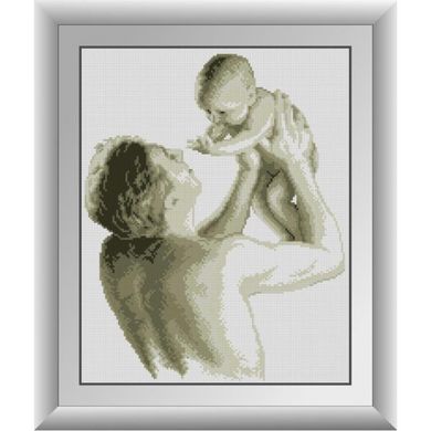 Батько з малюком. Dream Art (30443D) - Вишивка хрестиком і бісером - Овечка Рукодільниця