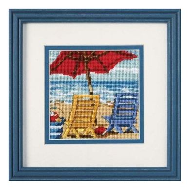 Набор для вышивания гобелена Dimensions Beach Chair Duo / Пляжные стулья 07223 - Вишивка хрестиком і бісером - Овечка Рукодільниця