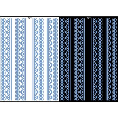 Канва с нанесенным рисунком для вышивки бисером и нитками на водорастворимом клеевом флизелине ФЛ229гн2030