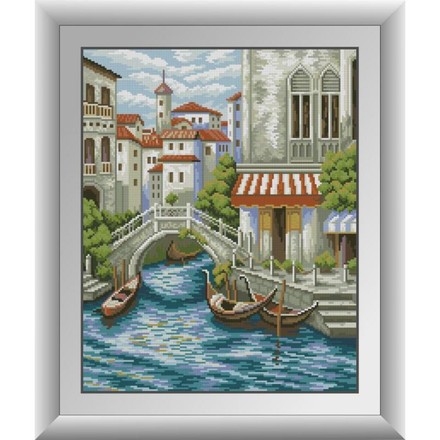 Улица в Венеции. Dream Art (30651D) - Вышивка крестиком и бисером - Овца Рукодельница