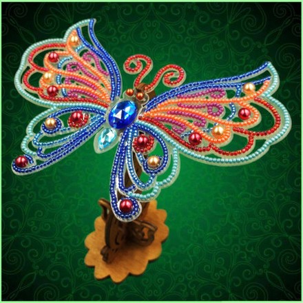 Набор для вышивки бисером бабочки на прозрачной основе Вдохновение 3d Ажурная бабочка BGP-089 - Вишивка хрестиком і бісером - Овечка Рукодільниця