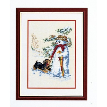 Сніговик Набір для вишивання хрестиком Eva Rosenstand 12-997 - Вышивка крестиком и бисером - Овца Рукодельница