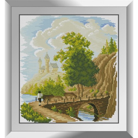Замок в горах Набор алмазной живописи Dream Art 31811D - Вишивка хрестиком і бісером - Овечка Рукодільниця
