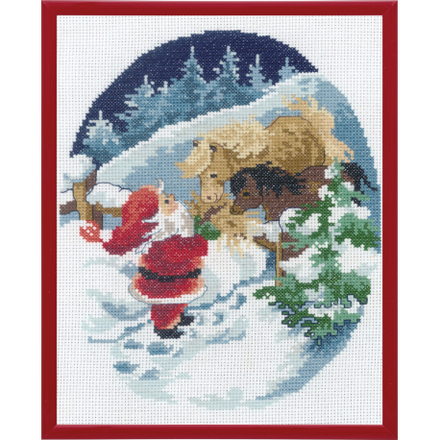 Набір для вишивання "Санта Клаус (Santa Claus)" PERMIN - Вышивка крестиком и бисером - Овца Рукодельница