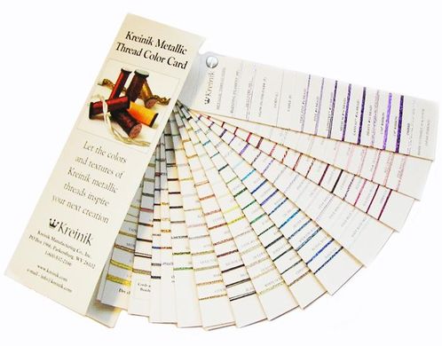Живая карта цветов металлизированных нитей. Kreinik (KMCC) - Вышивка крестиком и бисером - Овца Рукодельница