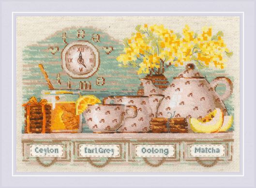 Tea Time. Набор для вышивания крестом. Риолис (1873) - Вышивка крестиком и бисером - Овца Рукодельница