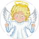 Набор для вышивания бисером Барвиста Вышиванка Сшитая новогодняя игрушка Милый ангел (серия: Ангелочки) 14х14 ТР216аБ1414k