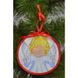 Набір для вишивки бісером Барвиста Вишиванка Пошита новорічна іграшка Милий ангел (серія: Ангелики) 14х14 ТР216аБ1414k