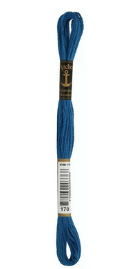 Мулине Surf Blue Dark. Anchor (Anchor 170) - Вышивка крестиком и бисером - Овца Рукодельница