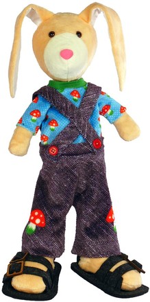 Джинсовий Зайчик. Набір для шиття м'яких іграшок. Zoo Sapiens (М3050) - Вишивка хрестиком і бісером - Овечка Рукодільниця