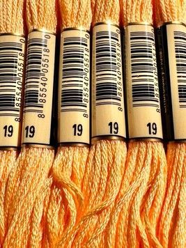 Муліне для вишивання AIRO №19 колір Medium Light Autumn Gold/Світлий середній осіннє золото 8м