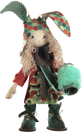 Зайчиха мама. Текстильная каркасная кукла. Нова Слобода Креатив (К1033) - Вышивка крестиком и бисером - Овца Рукодельница