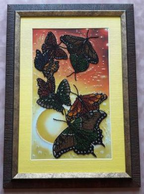 Вальс метеликів - Вишивка хрестиком і бісером - Овечка Рукодільниця